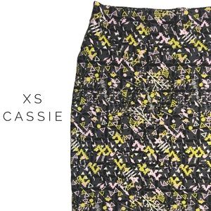 Lularoe Women's Size XL Cassie Skirt Geometric Pattern NWT